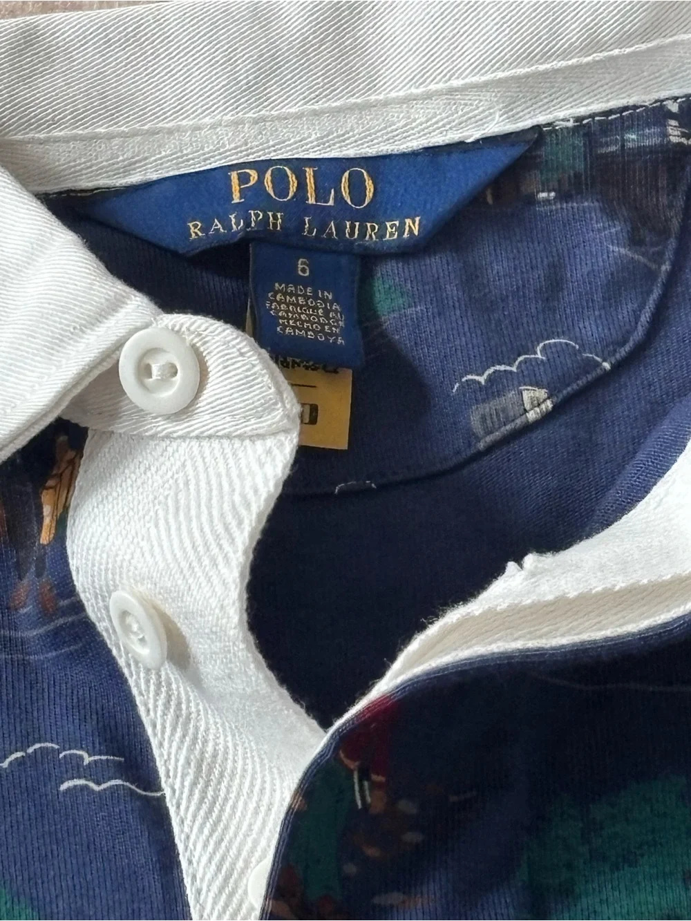 Polo Ralph Lauren Toddler and Little Girls Bear Jersey Rugby Dress 6